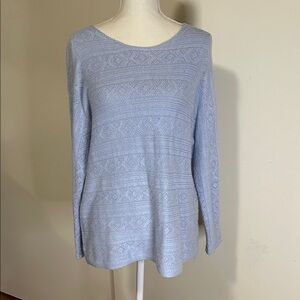 Chico's Soft Blue Knit Top